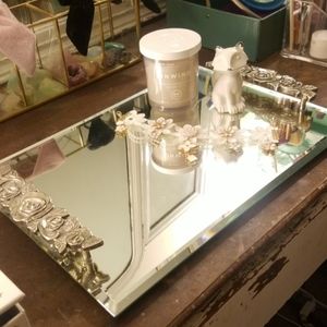 Vintage mirrored tray